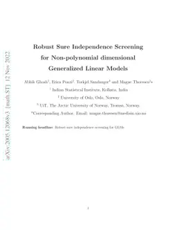 Robust Sure Independence Screening for Non-polynomial dimensional
  Generalized Linear Models