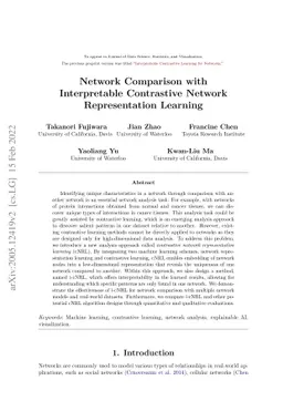 Network Comparison with Interpretable Contrastive Network Representation
  Learning