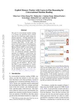 Explicit Memory Tracker with Coarse-to-Fine Reasoning for Conversational
  Machine Reading