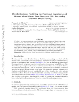 DeepRetinotopy: Predicting the Functional Organization of Human Visual
  Cortex from Structural MRI Data using Geometric Deep Learning