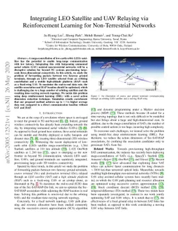 Integrating LEO Satellite and UAV Relaying via Reinforcement Learning
  for Non-Terrestrial Networks