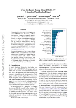 What Are People Asking About COVID-19? A Question Classification Dataset
