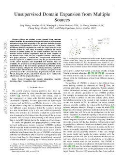 Unsupervised Domain Expansion from Multiple Sources
