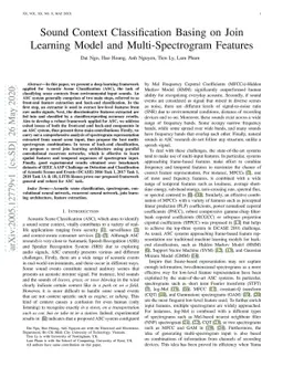 Sound Context Classification Basing on Join Learning Model and
  Multi-Spectrogram Features