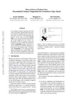 How to Grow a (Product) Tree: Personalized Category Suggestions for
  eCommerce Type-Ahead