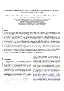 Neuro4Neuro: A neural network approach for neural tract segmentation
  using large-scale population-based diffusion imaging