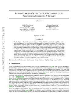 Benchmarking Graph Data Management and Processing Systems: A Survey