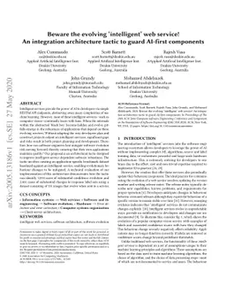 Beware the evolving íntelligent' web service! An integration
  architecture tactic to guard AI-first components