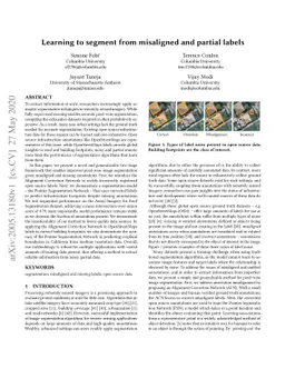 Learning to segment from misaligned and partial labels