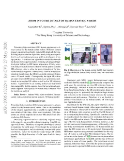 Zoom in to the details of human-centric videos