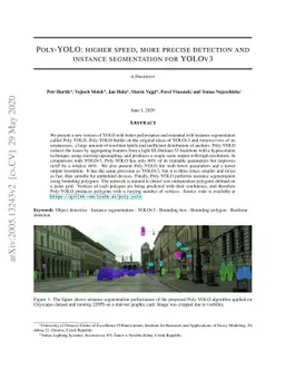 Poly-YOLO: higher speed, more precise detection and instance
  segmentation for YOLOv3