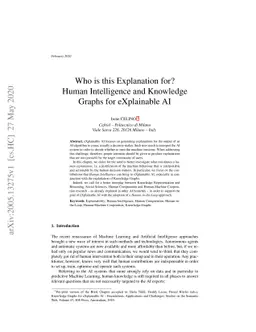 Who is this Explanation for? Human Intelligence and Knowledge Graphs for
  eXplainable AI