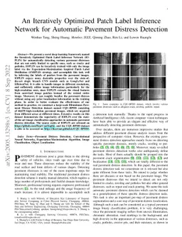 An Iteratively Optimized Patch Label Inference Network for Automatic
  Pavement Distress Detection