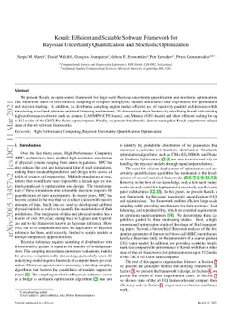 Korali: Efficient and Scalable Software Framework for Bayesian
  Uncertainty Quantification and Stochastic Optimization