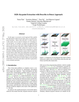 D2D: Keypoint Extraction with Describe to Detect Approach