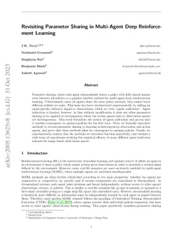 Revisiting Parameter Sharing in Multi-Agent Deep Reinforcement Learning