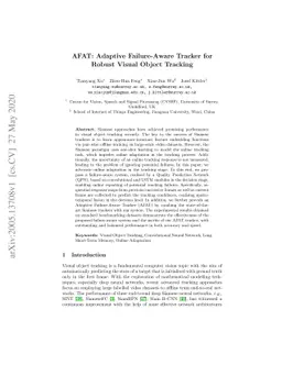 AFAT: Adaptive Failure-Aware Tracker for Robust Visual Object Tracking