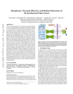 DeepSonar: Towards Effective and Robust Detection of AI-Synthesized Fake
  Voices