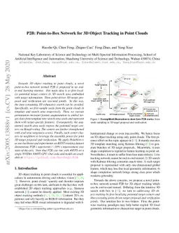 P2B: Point-to-Box Network for 3D Object Tracking in Point Clouds