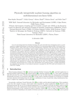 Physically interpretable machine learning algorithm on multidimensional
  non-linear fields
