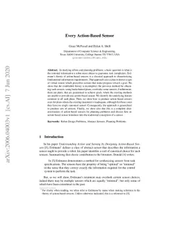 Every Action Based Sensor