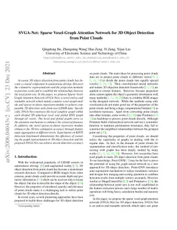 SVGA-Net: Sparse Voxel-Graph Attention Network for 3D Object Detection
  from Point Clouds