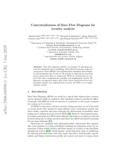 Contextualisation of Data Flow Diagrams for security analysis