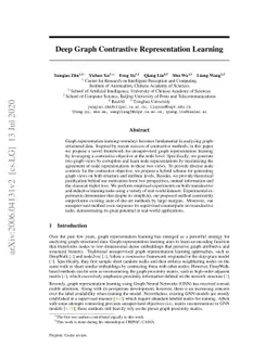 Deep Graph Contrastive Representation Learning