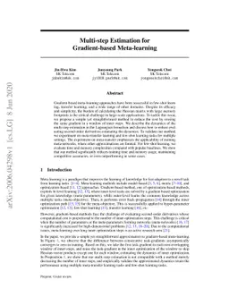 Multi-step Estimation for Gradient-based Meta-learning