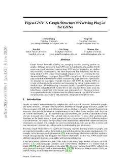 Eigen-GNN: A Graph Structure Preserving Plug-in for GNNs