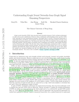 Understanding Graph Neural Networks from Graph Signal Denoising
  Perspectives