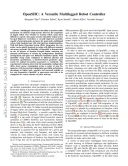 OpenSHC: A Versatile Multilegged Robot Controller