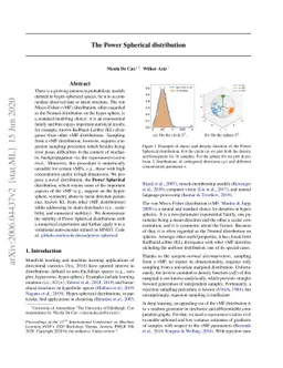 The Power Spherical distribution