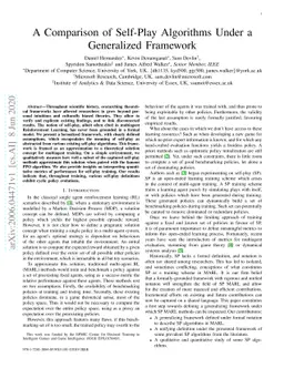 A Comparison of Self-Play Algorithms Under a Generalized Framework