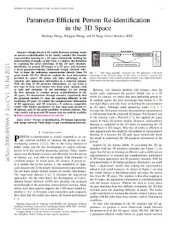 Parameter-Efficient Person Re-identification in the 3D Space