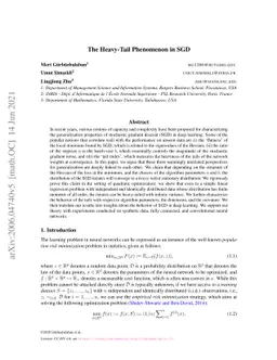 The Heavy-Tail Phenomenon in SGD