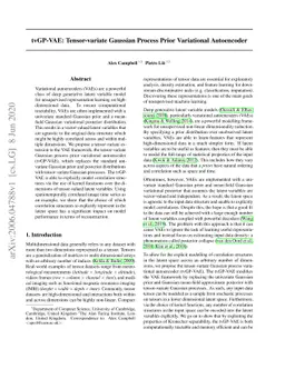 tvGP-VAE: Tensor-variate Gaussian Process Prior Variational Autoencoder