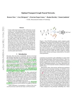 Optimal Transport Graph Neural Networks