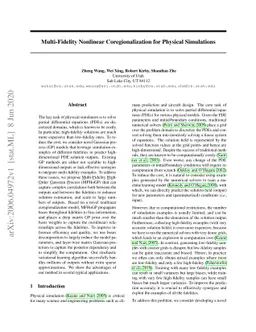 Multi-Fidelity High-Order Gaussian Processes for Physical Simulation