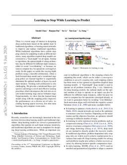 Learning to Stop While Learning to Predict