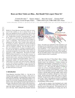 Roses Are Red, Violets Are Blue... but Should Vqa Expect Them To?