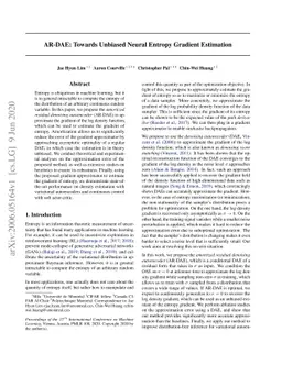 AR-DAE: Towards Unbiased Neural Entropy Gradient Estimation