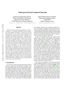Multi-spectral Facial Landmark Detection