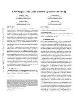 Knowledge-Aided Open-Domain Question Answering