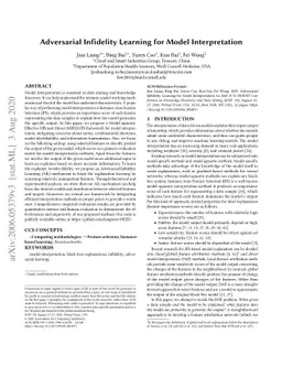 Adversarial Infidelity Learning for Model Interpretation