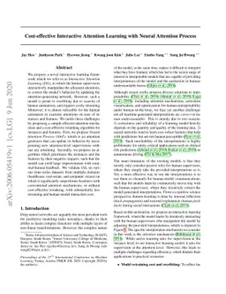 Cost-effective Interactive Attention Learning with Neural Attention
  Processes