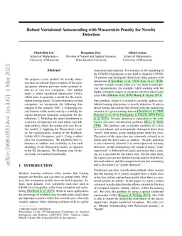 Novelty Detection via Robust Variational Autoencoding