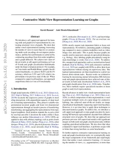 Contrastive Multi-View Representation Learning on Graphs