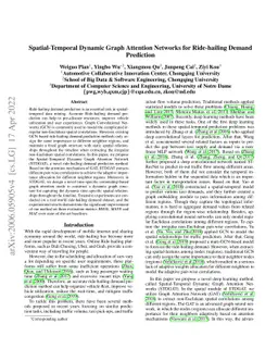 Spatial-Temporal Dynamic Graph Attention Networks for Ride-hailing
  Demand Prediction