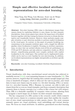 Simple and effective localized attribute representations for zero-shot
  learning